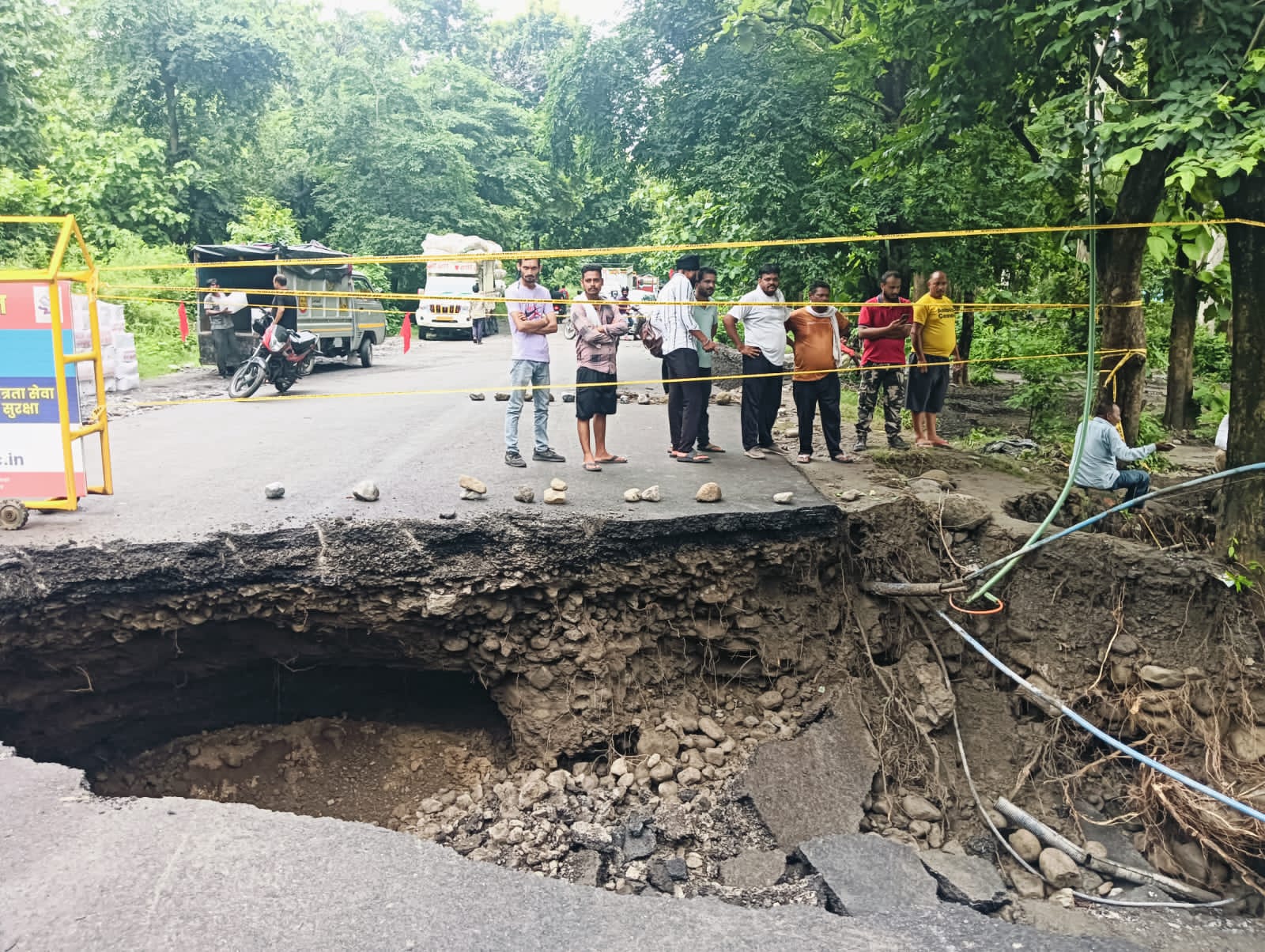 चकुलुवा बाईपास पुलिया का निर्माण कार्य आरम्भ।