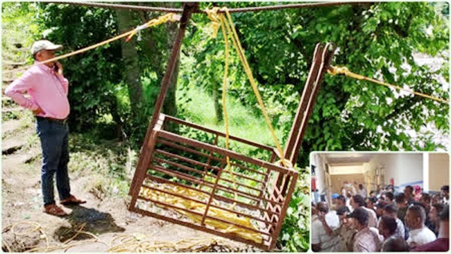 प्राणमति नदी में बनी ट्राली से गिरकर एक व्यक्ति की मौत